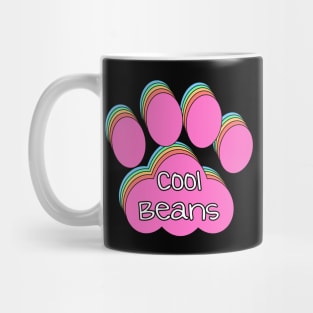 Cool Beans Cat Paw Print Mug